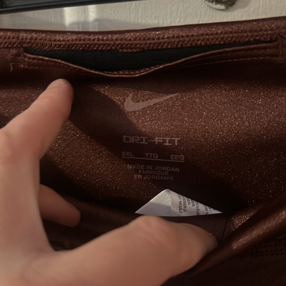 Nike One Women's Mid-Rise Shine Leggings: Bronze Eclipse: NEW WITH TAGS: SZ XXL - Picture 3 of 4